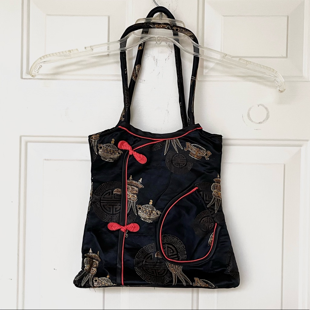 Bogo  Vintage Custom Made Cheongsam Style Purse Mint